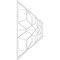 Ekena Millwork Set of Four Panels for 94 1/2"W x 24 1/4"H Pueblo Fretwork Wainscot Wall Paneling WPKP12X01X47PBL - alternate 5